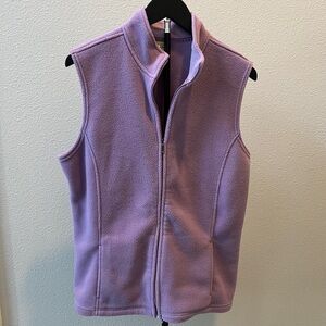 L.L. Bean Lavender Fleece Vest LIKE NEW